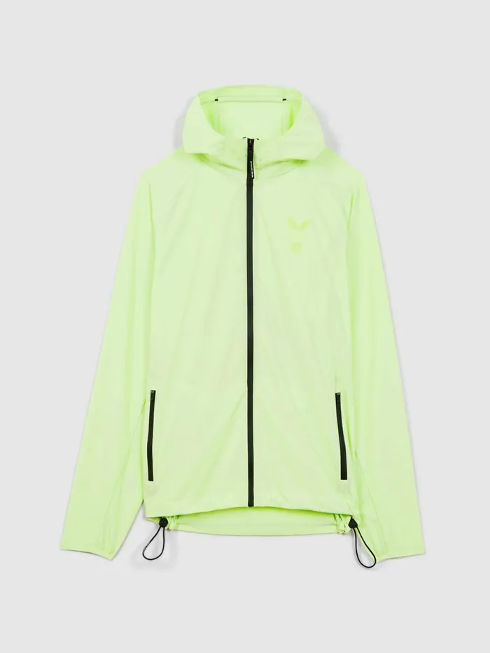 Men Reiss Outerwear and Coats Adler Castore Water Repellent Running Jacket Iced Citrus Yellow