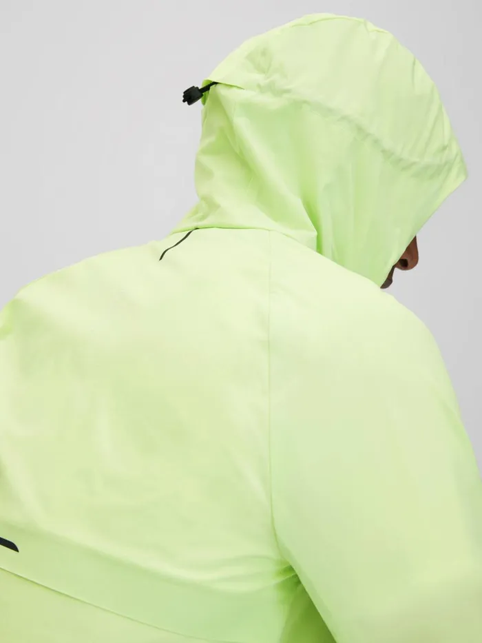 Men Reiss Outerwear and Coats Adler Castore Water Repellent Running Jacket Iced Citrus Yellow