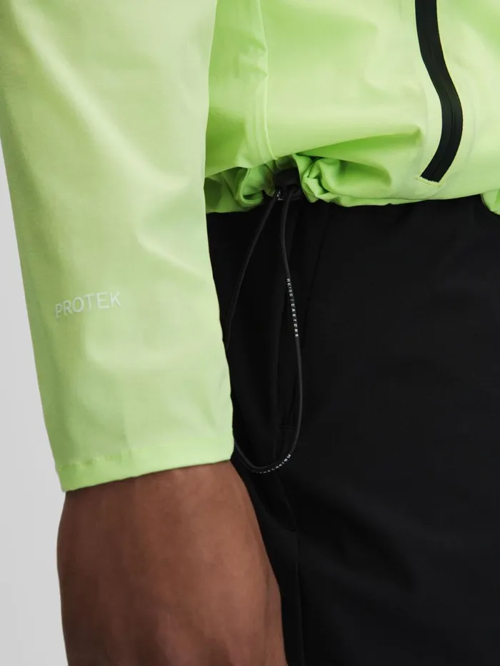 Men Reiss Outerwear and Coats Adler Castore Water Repellent Running Jacket Iced Citrus Yellow