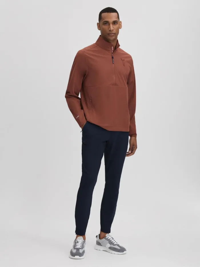Men Reiss Outerwear and Coats Dalton Castore Water Repellent Track Jacket Rust