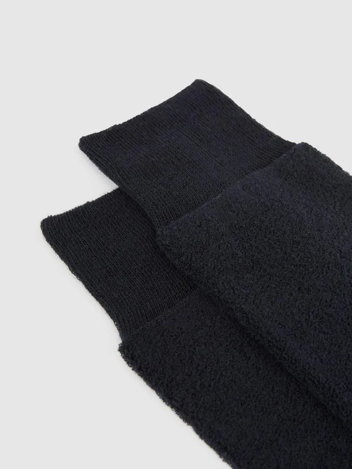 Men Reiss Socks and Underwear Alers Cotton Blend Terry Towelling Socks Navy