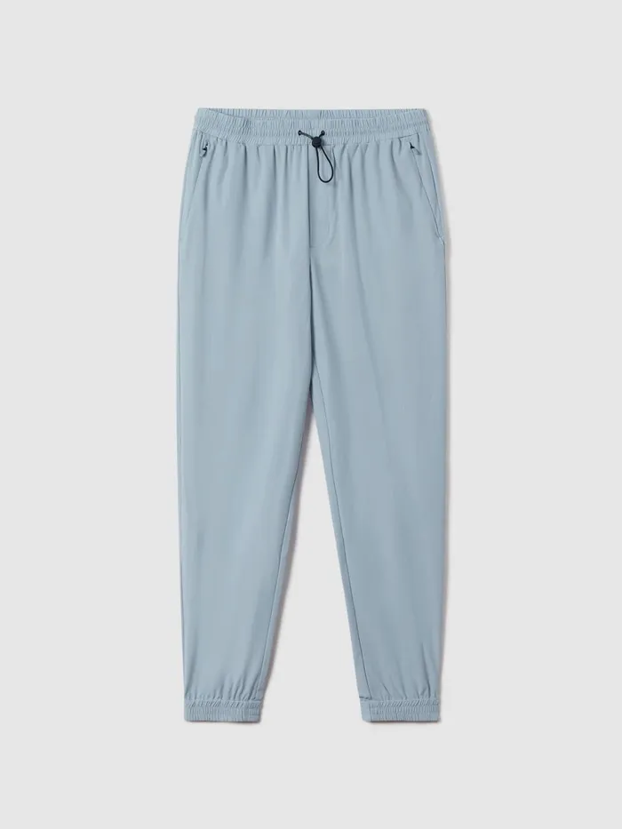 Men Reiss Sweats Hoodies and Joggers Dax Castore Water Repellent Track Pants Blue Silver