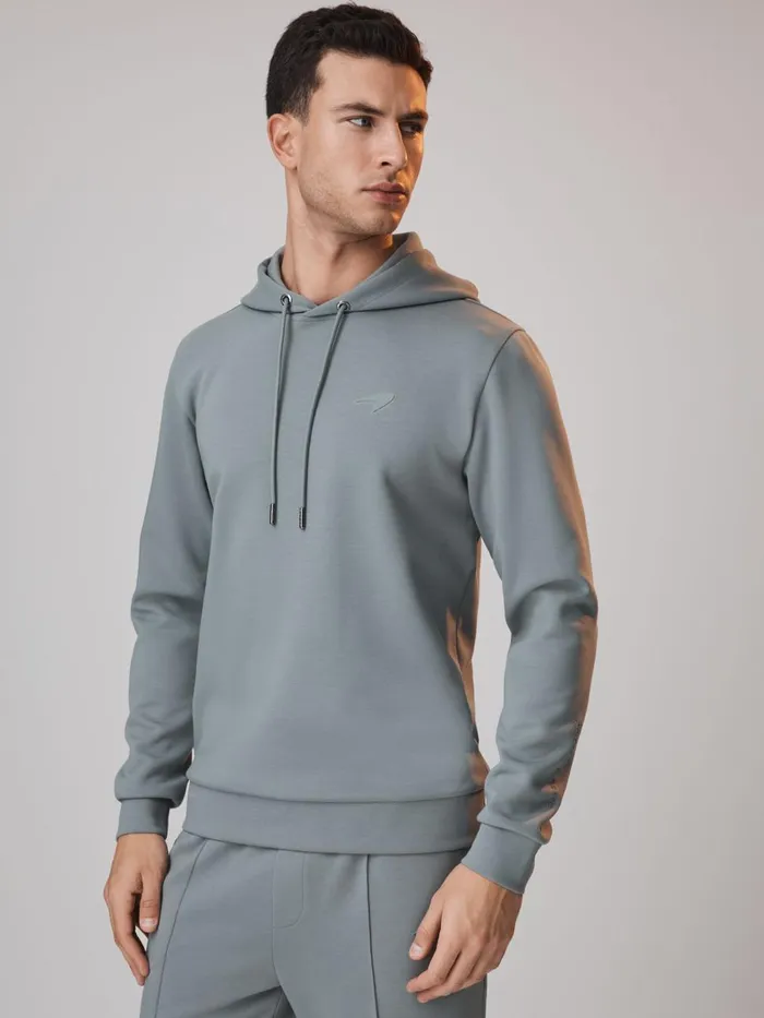 Men Reiss Sweats Hoodies and Joggers F1 Interlock Jersey Hoodie Sage