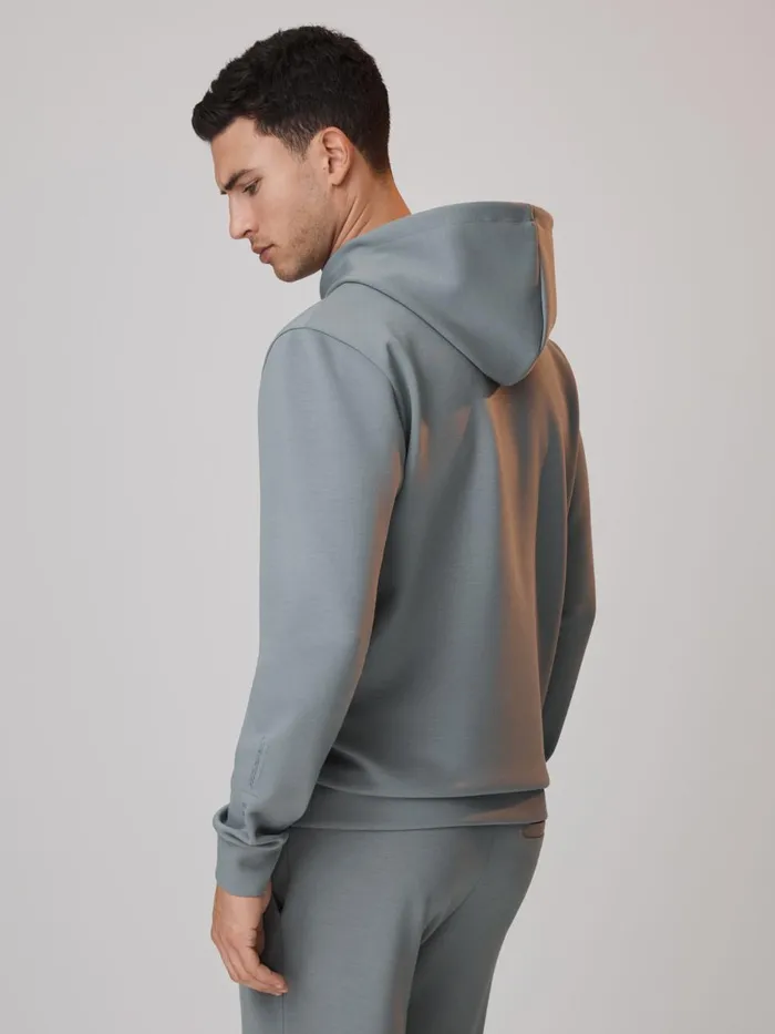 Men Reiss Sweats Hoodies and Joggers F1 Interlock Jersey Hoodie Sage