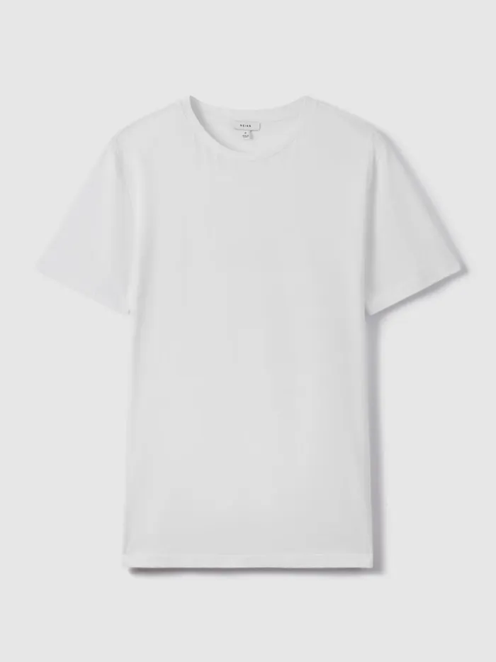 Men Reiss TShirts Bless Marl Crew Neck TShirt White