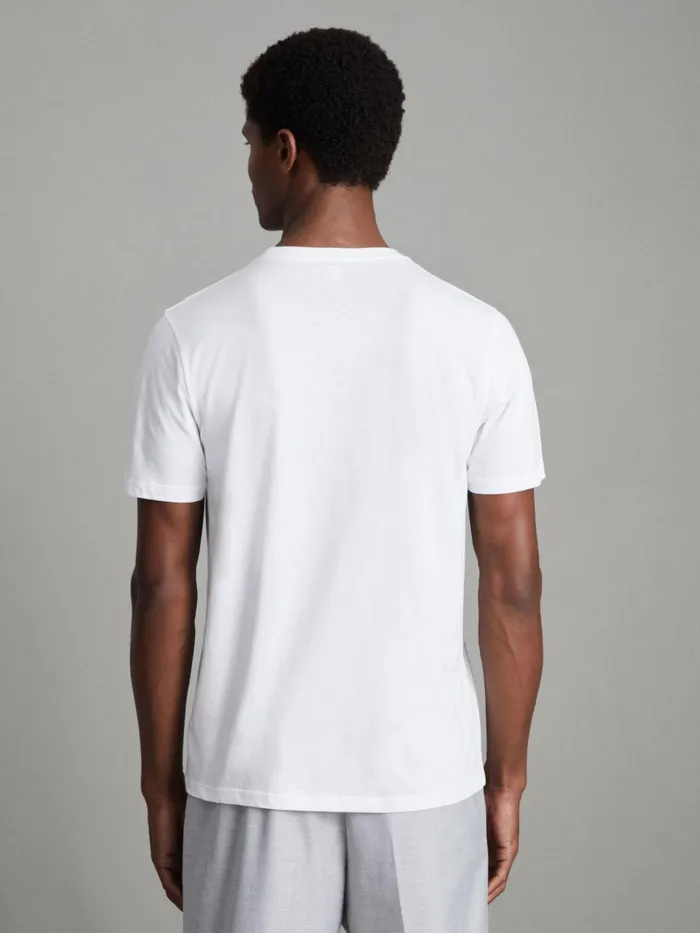 Men Reiss TShirts Bless Marl Crew Neck TShirt White
