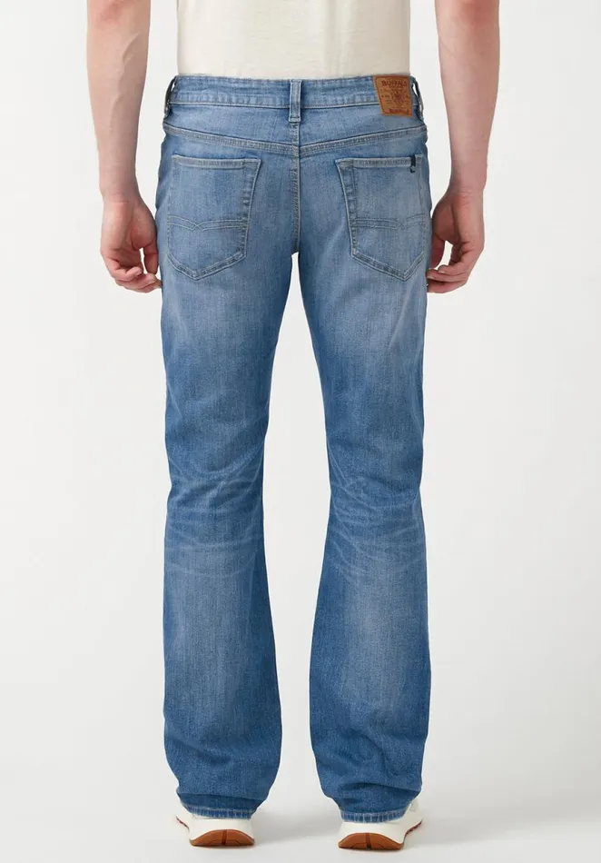 Men Relaxed Boot Game Distressed Indigo Men039s Jeans Indigo Buffalo David Bitton Bootcut King And Relaxed Boot Game