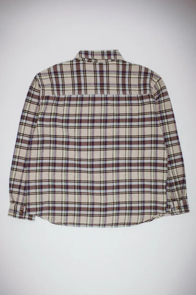 Men Rusty Plaid Flannel Fucking Awesome Shirts Men Rusty Plaid Flannel Fucking Awesome Shirts