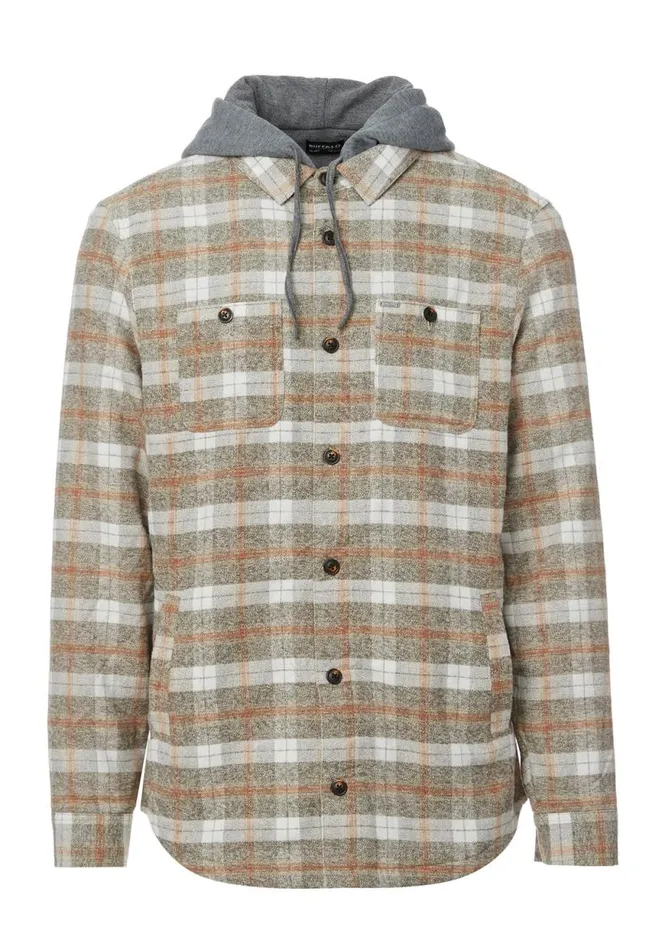 Men Sacket Green Mens Shirt Jacket Fern Buffalo David Bitton Jackets
