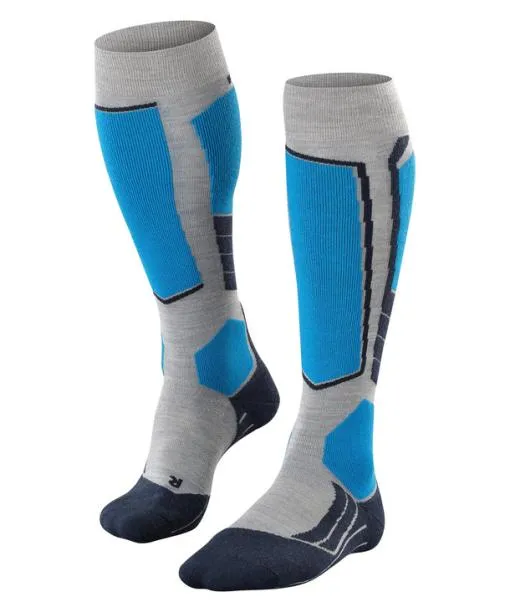 Men SK2 Intermediate Wool Men Skiing Kneehigh Socks Light Grey FALKE Ski Socks Men SK2 Intermediate Wool Men Skiing Kneehigh Socks Light Grey FALKE Ski Socks