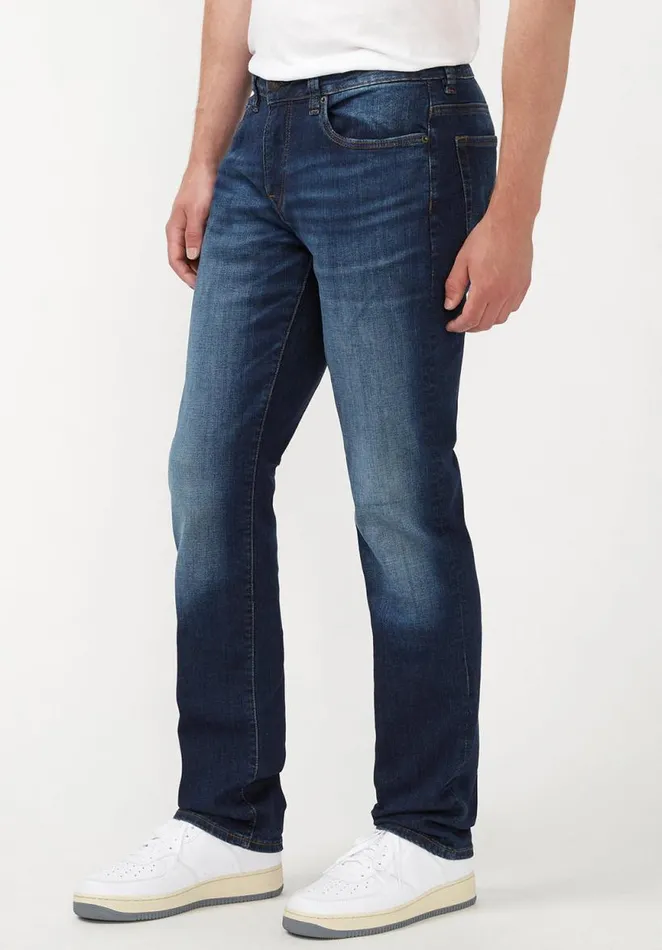 Men Slim Ash Mid Blue Jeans Indigo Buffalo David Bitton Slim Ash