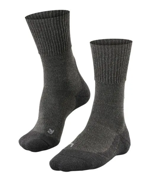 Men TK1 Adventure Wool Men Trekking Socks Smog FALKE Hiking Socks