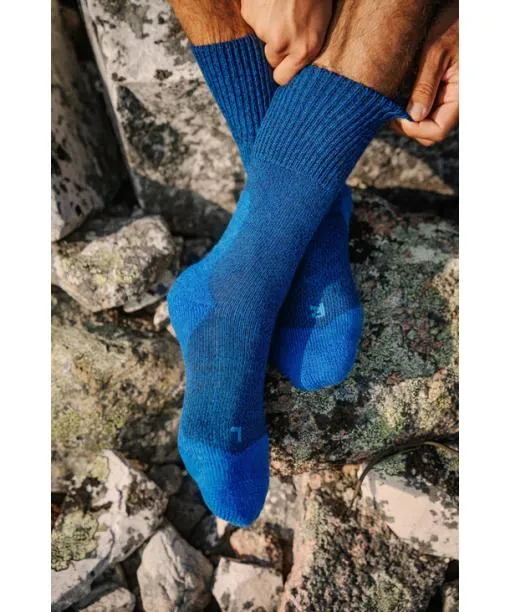 Men TK1 Adventure Wool Men Trekking Socks Smog FALKE Hiking Socks