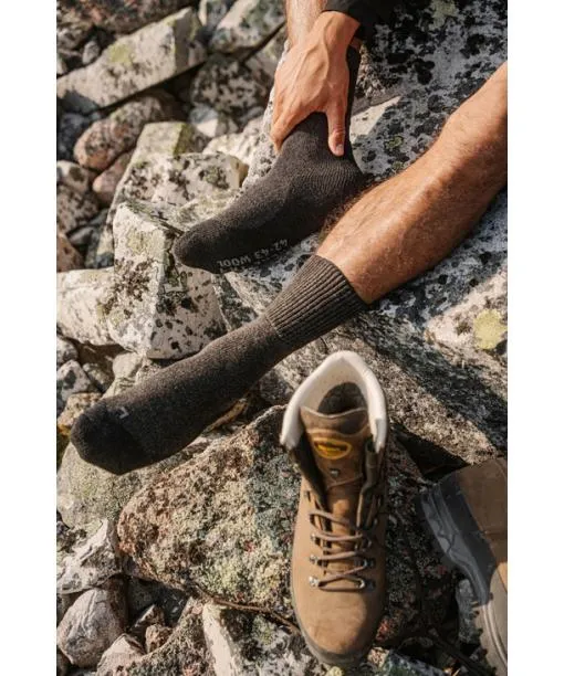 Men TK1 Adventure Wool Men Trekking Socks Smog FALKE Hiking Socks