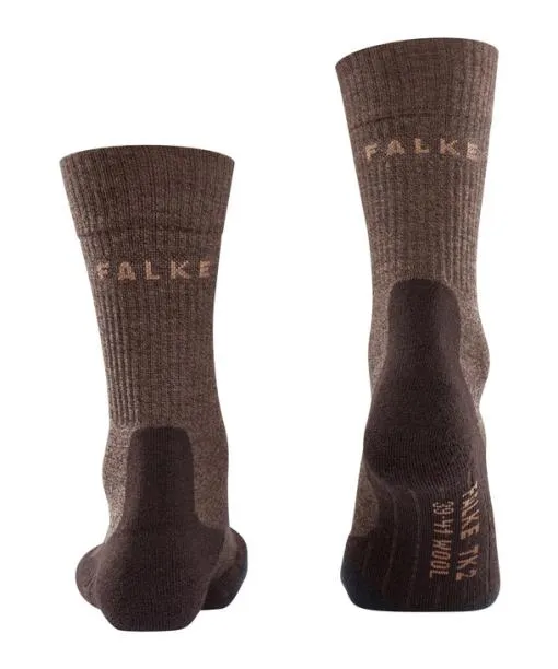 Men TK2 Explore Wool Men Trekking Socks Dark Brown FALKE Hiking Socks