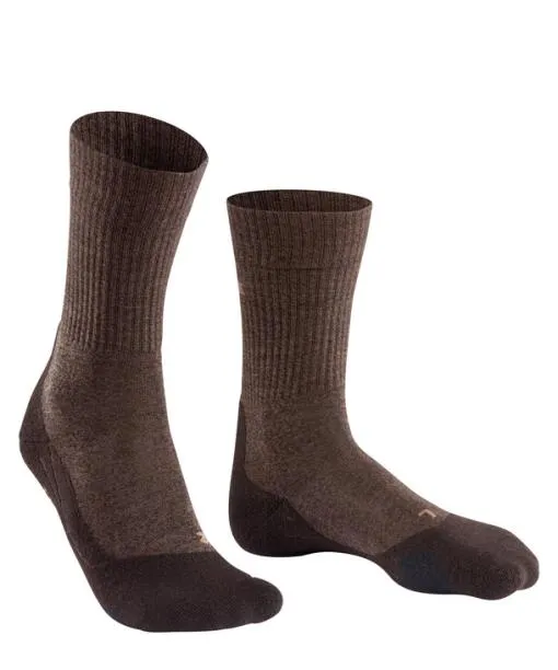 Men TK2 Explore Wool Men Trekking Socks Dark Brown FALKE Hiking Socks