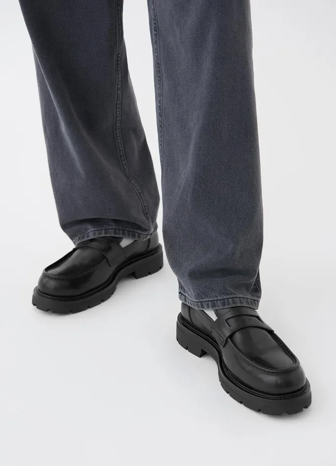 Men Vagabond Loafers CAMERON LOAFER Black Leather