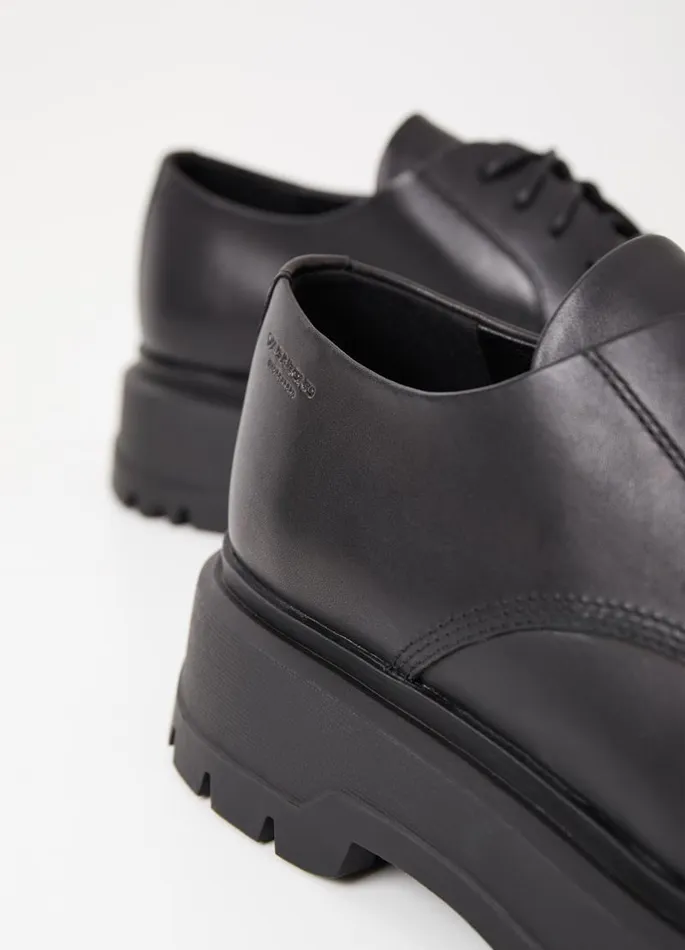 Men Vagabond Shoes JEFF SHOES Black Leather