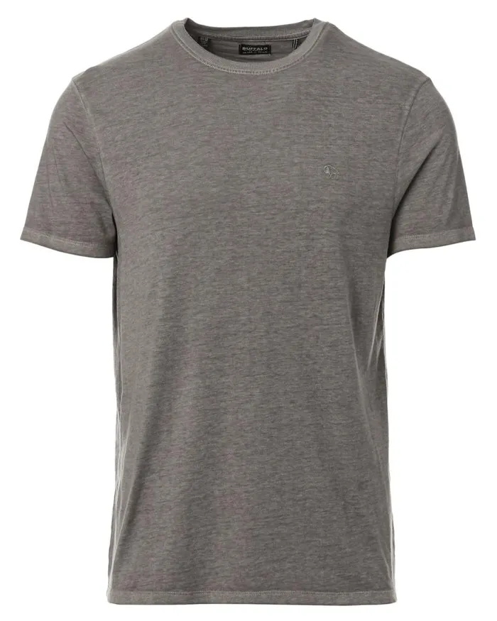 Men Vintage Wash Kathir TShirt Cranberry Buffalo David Bitton Tops and Tees
