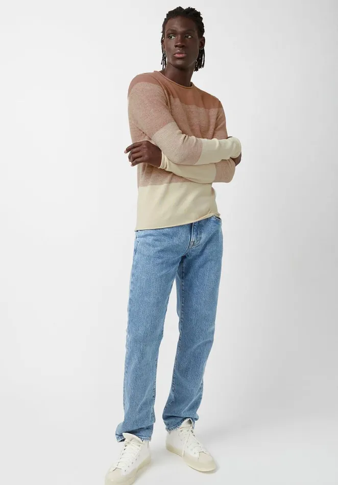 Men Wakoni Beige Mens Sweater Milk Buffalo David Bitton Sweaters