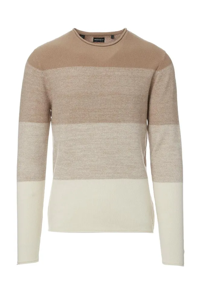 Men Wakoni Beige Mens Sweater Milk Buffalo David Bitton Sweaters