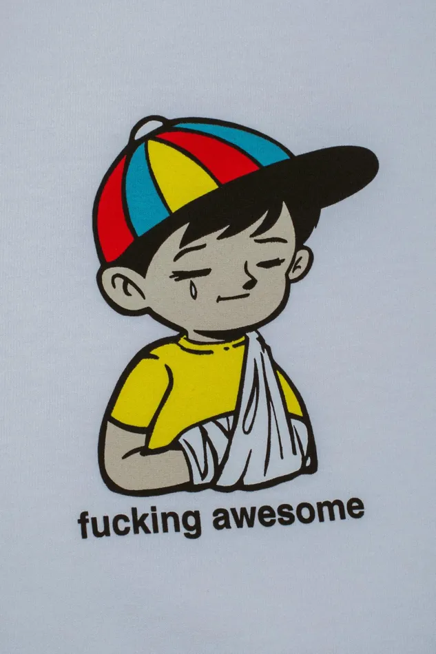 Men Wanto Kid Tee Fucking Awesome Short Sleeve Men Wanto Kid Tee Fucking Awesome Short Sleeve