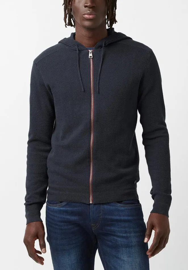 Men Wasolop Blue LongSleeve Mens Hoodie Sweater Midnight Blue Buffalo David Bitton Sweaters