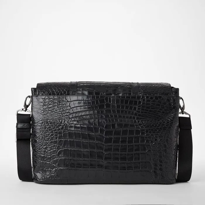 MenWomen Brahmin Travel Mason Messenger Black Baypoint