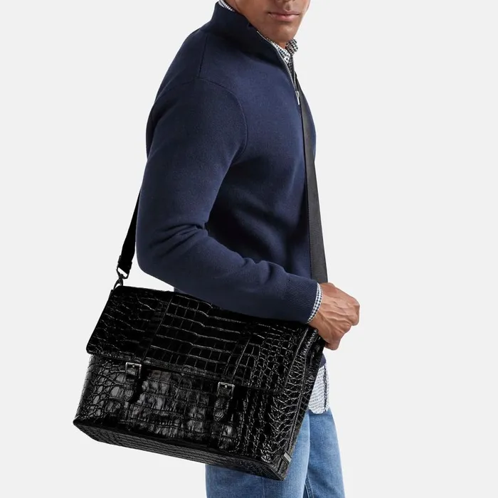 MenWomen Brahmin Travel Mason Messenger Black Baypoint