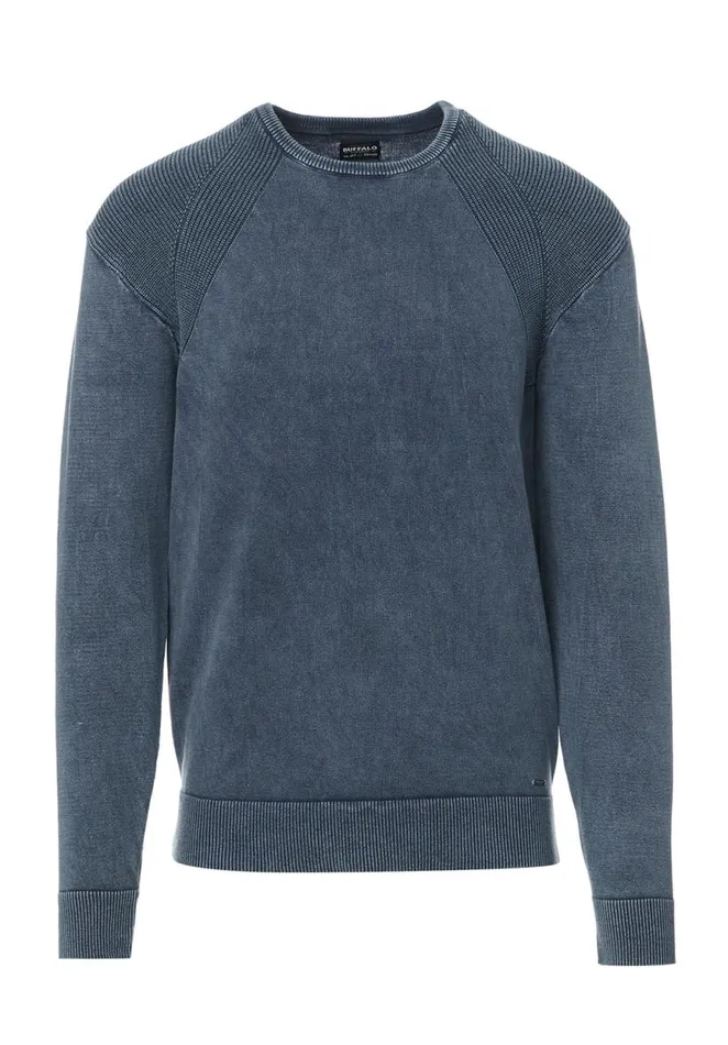 Men Woshat Navy Mens Sweater Whale Buffalo David Bitton Sweaters