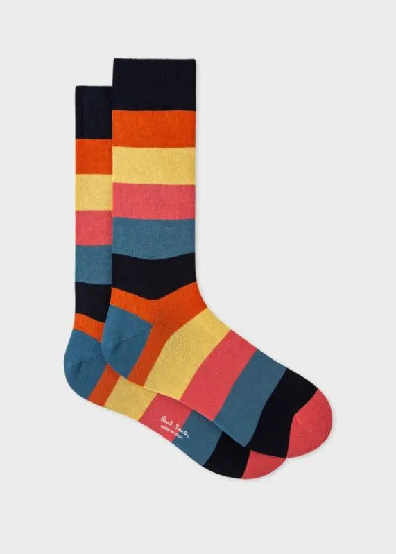 Mens 039Artist Stripe039 Block Socks Paul Smith Socks Mens 039Artist Stripe039 Block Socks Paul Smith Socks