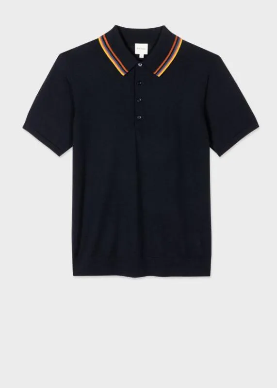 Mens 039Artist Stripe039 Tipping Polo Shirt Paul Smith Sweaters