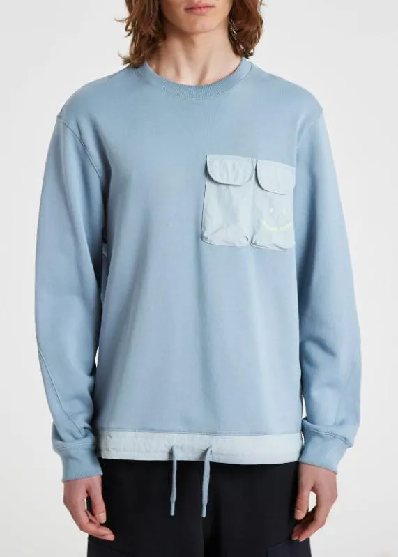 Mens 039Happy039 Nylon Pocket Sweatshirt Paul Smith Sweatshirts and Hoodies Mens 039Happy039 Nylon Pocket Sweatshirt Paul Smith Sweatshirts and Hoodies