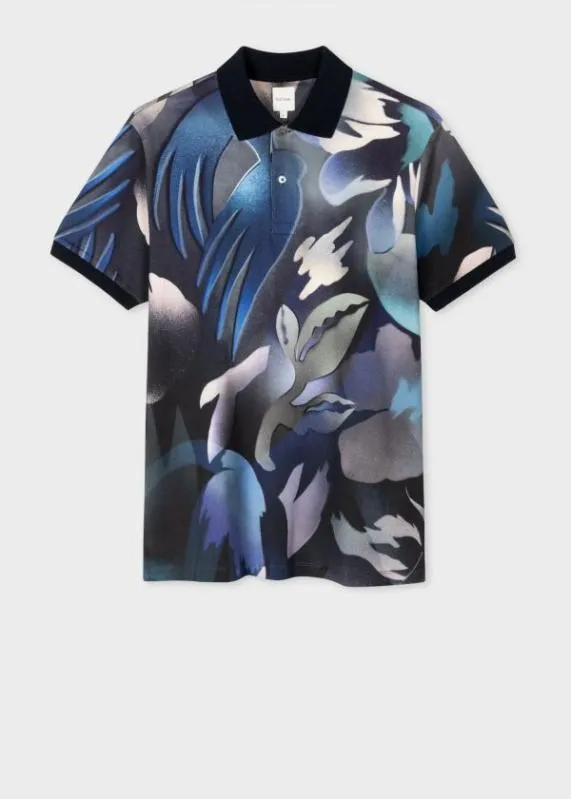 Mens 039Hot Summer039 Print Polo Shirt Paul Smith Polo Shirts