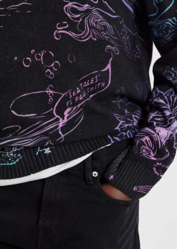 Mens 039Sea Tales039 Crew Neck Sweater Paul Smith Sweaters Mens 039Sea Tales039 Crew Neck Sweater Paul Smith Sweaters