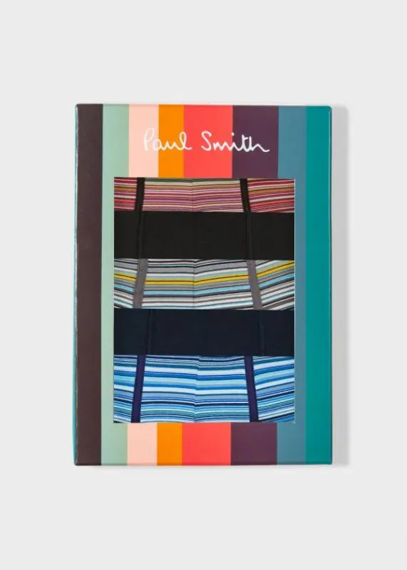 Mens 039Signature Stripe039 And Plain Boxer Briefs Five Pack Paul Smith Underwear Mens 039Signature Stripe039 And Plain Boxer Briefs Five Pack Paul Smith Underwear