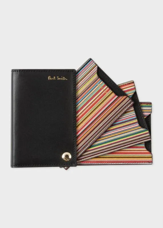 Mens 039Signature Stripe039 Interior Pivot Card Holder Paul Smith Travel and Luggage Mens 039Signature Stripe039 Interior Pivot Card Holder Paul Smith Travel and Luggage