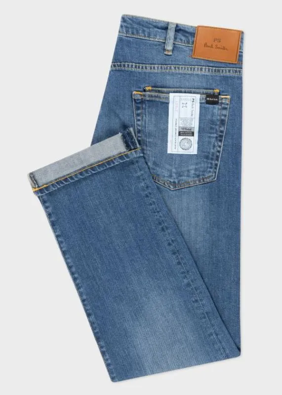 Mens BlueWash Stretch Denim Jeans Paul Smith Jeans Mens BlueWash Stretch Denim Jeans Paul Smith Jeans