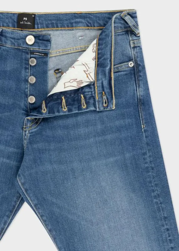 Mens BlueWash Stretch Denim Jeans Paul Smith Jeans Mens BlueWash Stretch Denim Jeans Paul Smith Jeans