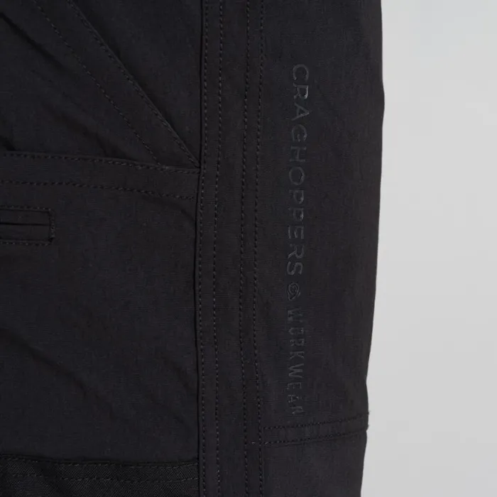 Mens Cargo Trousers Craghoppers Sheffield Stretch Holster Workwear Trousers Black Mens Cargo Trousers Craghoppers Sheffield Stretch Holster Workwear Trousers Black