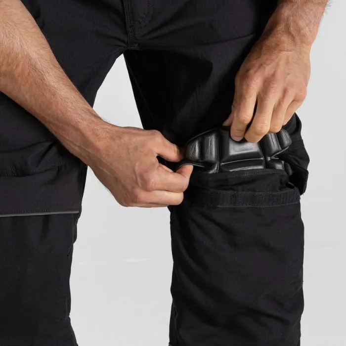 Mens Cargo Trousers Craghoppers Sheffield Stretch Holster Workwear Trousers Black Mens Cargo Trousers Craghoppers Sheffield Stretch Holster Workwear Trousers Black