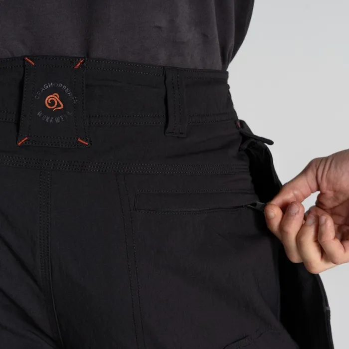 Mens Cargo Trousers Craghoppers Sheffield Stretch Holster Workwear Trousers Black Mens Cargo Trousers Craghoppers Sheffield Stretch Holster Workwear Trousers Black