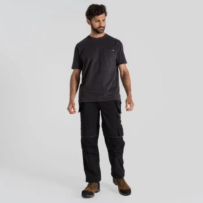 Mens Cargo Trousers Craghoppers Sheffield Stretch Holster Workwear Trousers Black Mens Cargo Trousers Craghoppers Sheffield Stretch Holster Workwear Trousers Black