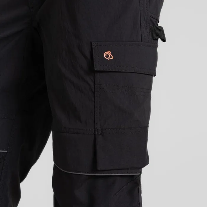 Mens Cargo Trousers Craghoppers Sheffield Stretch Holster Workwear Trousers Black Mens Cargo Trousers Craghoppers Sheffield Stretch Holster Workwear Trousers Black