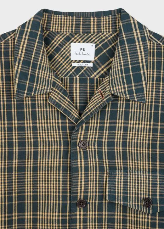 Mens Check CottonLinen Shirt Paul Smith Shirts Mens Check CottonLinen Shirt Paul Smith Shirts