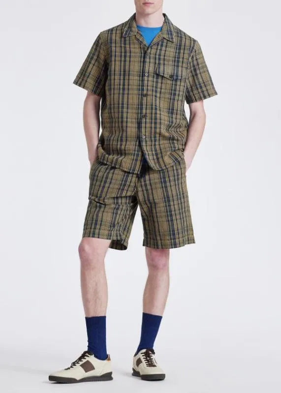 Mens Check CottonLinen Shirt Paul Smith Shirts Mens Check CottonLinen Shirt Paul Smith Shirts