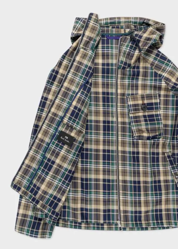 Mens Check Hooded Anorak Paul Smith Coats and Jackets Mens Check Hooded Anorak Paul Smith Coats and Jackets