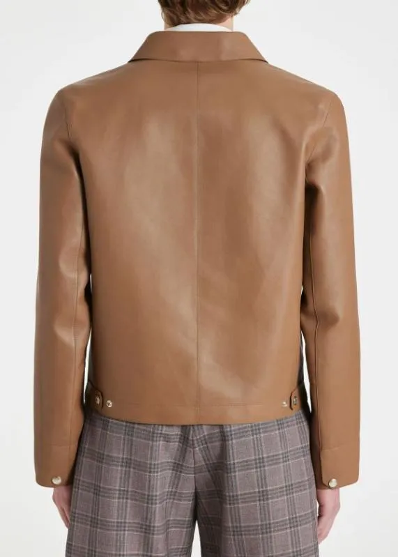 Mens ChromeFree Leather Jacket Paul Smith Coats and Jackets Mens ChromeFree Leather Jacket Paul Smith Coats and Jackets