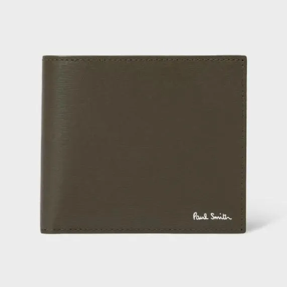 Mens Dark Khaki Billfold And Coin Wallet Paul Smith Monogrammed Gifts Mens Dark Khaki Billfold And Coin Wallet Paul Smith Monogrammed Gifts