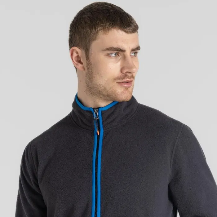 Mens Full Zip Fleece Craghoppers CO2 Renu Full Zip Fleece Black Pepper Mens Full Zip Fleece Craghoppers CO2 Renu Full Zip Fleece Black Pepper